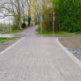 La piste cyclable en revêtement perméable