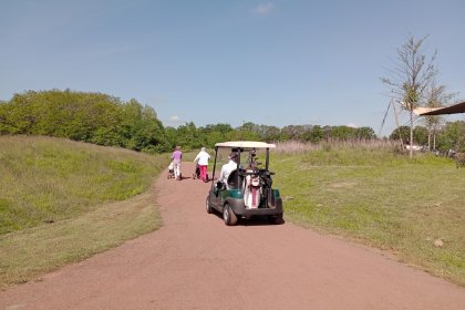 KoMex rot, Golfplätze in Assen Drenthe wassergebundene wegedecke