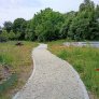 Nouveau sentier pédestre près de la mairie de Rheden, réalisé en KoMex Naturel